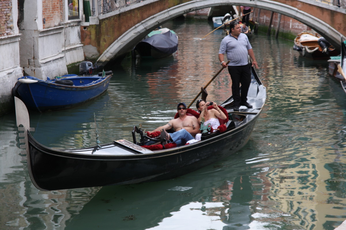 Eine Gondelfahrt in Venedig